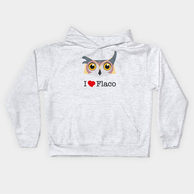 I love Flaco Kids Hoodie by WickedAngel